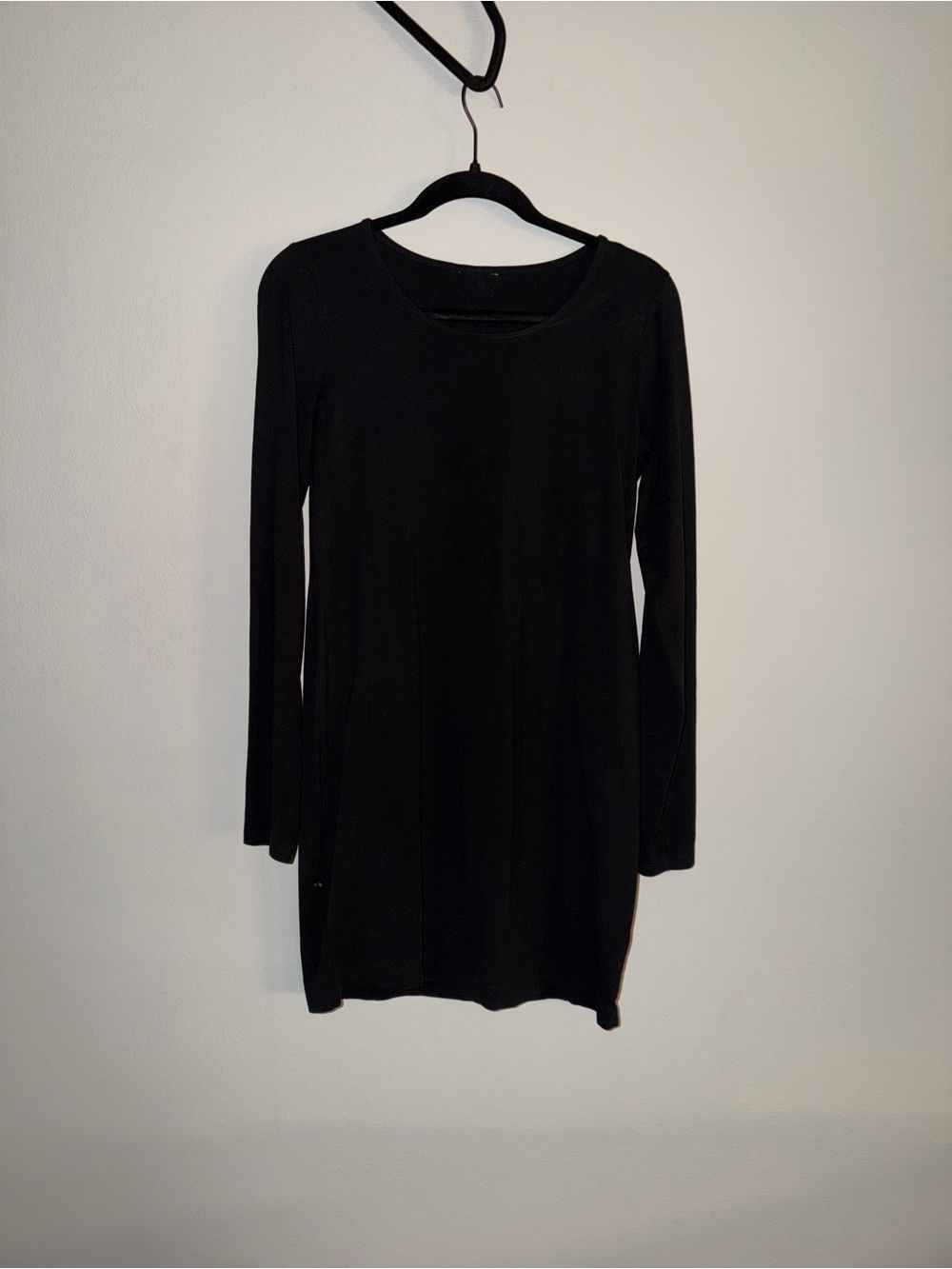 H&M Black Long Sleeve Shift Dress